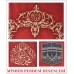 Nakışlı Minber Örtüsü - Kadife Kumaş - Bordo
